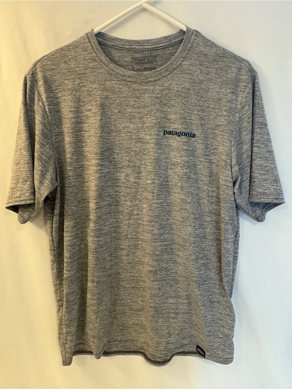Patagonia Small Short-Sleeve Performance Tee in Heather Gray